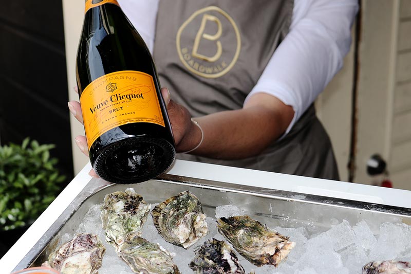 Boardwalk Oyster Bar pair with Veuve Cliquot